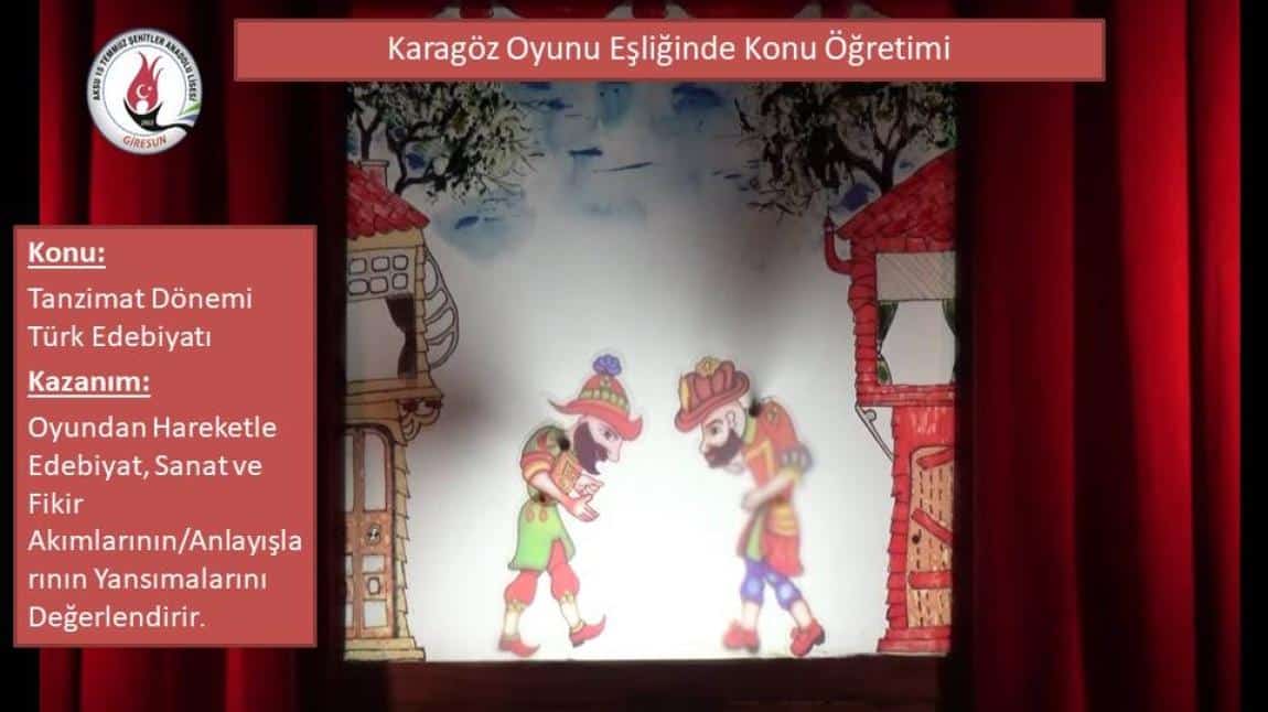 Hayal Perdesinde Tanzimat Dönemi Türk Edebiyatı